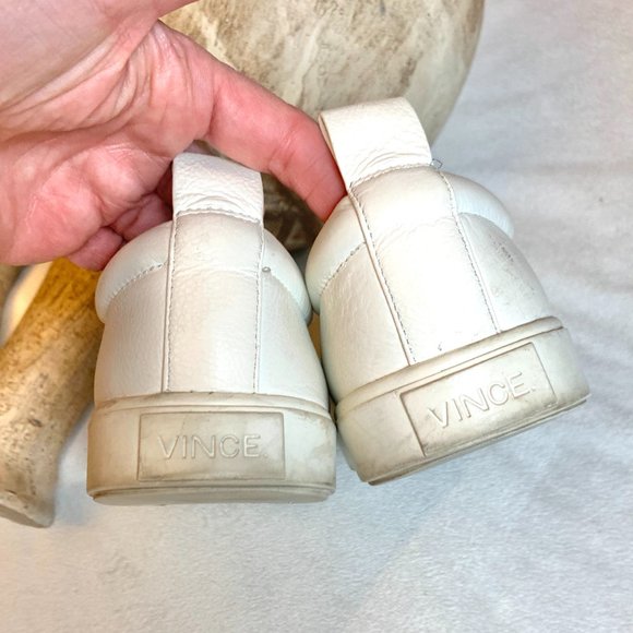 Vince Caden Slip On Sneakers Leather Textile Skate - Picture 13 of 14